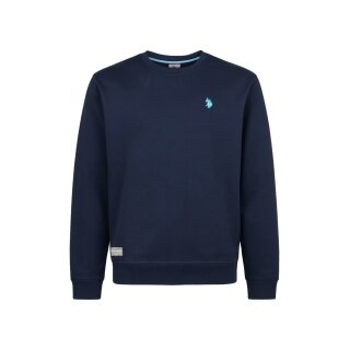U.S. Polo Assn. Sweatshirt US16956 (100% Baumwolle) navyblau Herren