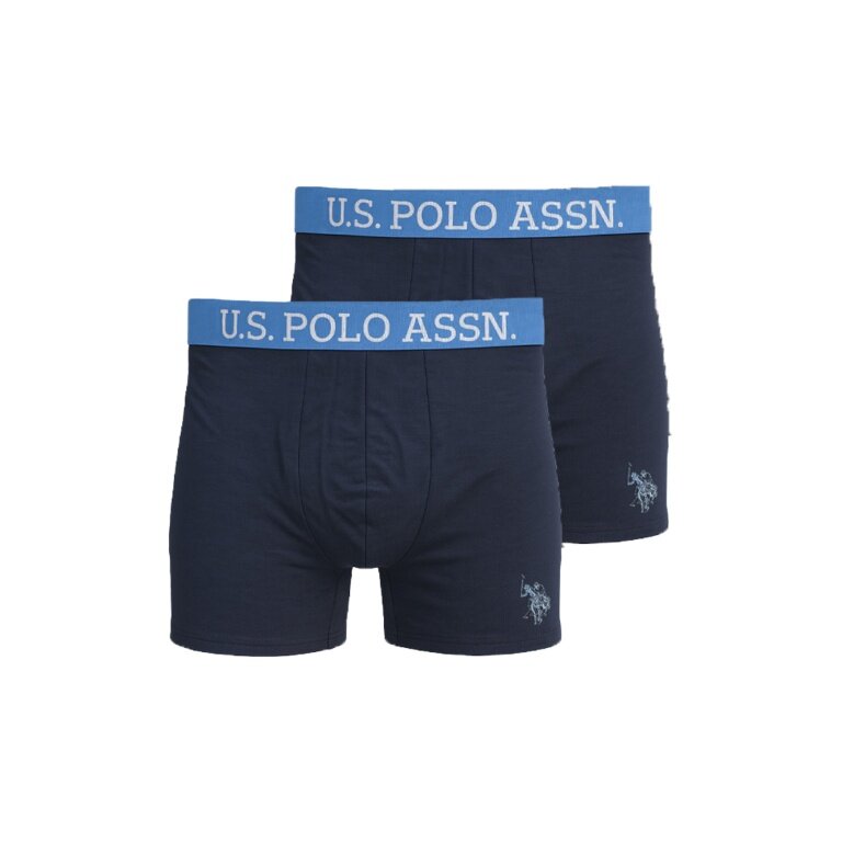 U.S. Polo Assn. Unterwäsche Boxershorts US16133 (Baumwolle) navyblau Herren - 2 Stück