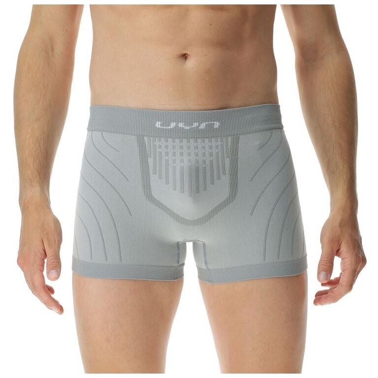 UYN Boxershort Motyon 2.0 (optimiert den Feuchtigkeitstransport und Luftzirkulation) Unterwäsche grau Herren
