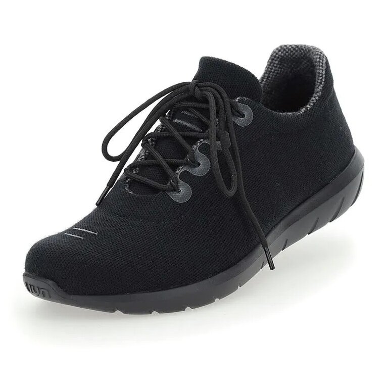 UYN Sneaker-Laufschuhe Living Cloud mit Schwarze Sohle (Merinowolle, leicht und flexibel) schwarz Herren
