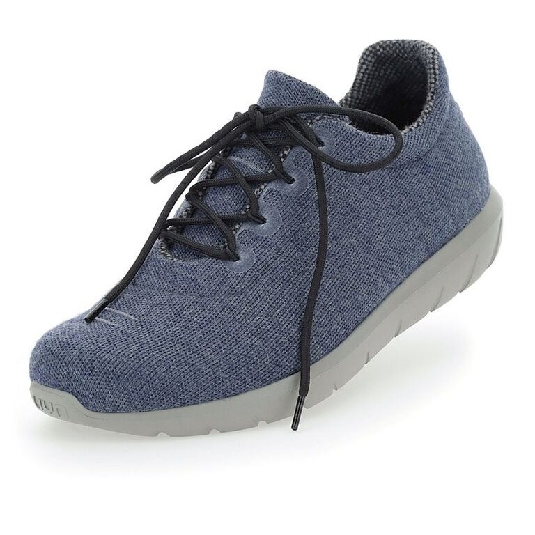 UYN Sneaker-Laufschuhe Living Cloud (Merinowolle, leicht und flexibel) blau melange Herren