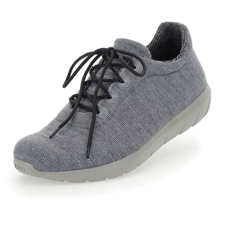 UYN Sneaker-Laufschuhe Living Cloud (Merinowolle, leicht und flexibel) graumelange Herren