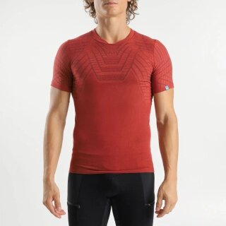 UYN Sport-Tshirt Terracross Shirt mit Shouldercell Knit-Polsterung (Support Fit) Kurzarm 2024 rot Herren