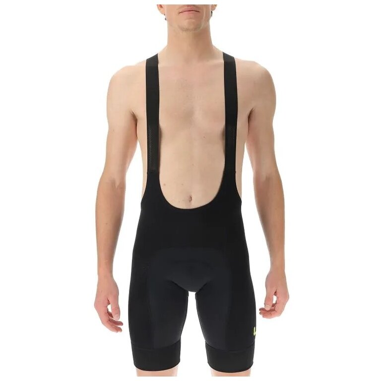 UYN Fahrrad-Trägerhose Ridemiles (Nahtlos) schwarz/gelb Herren