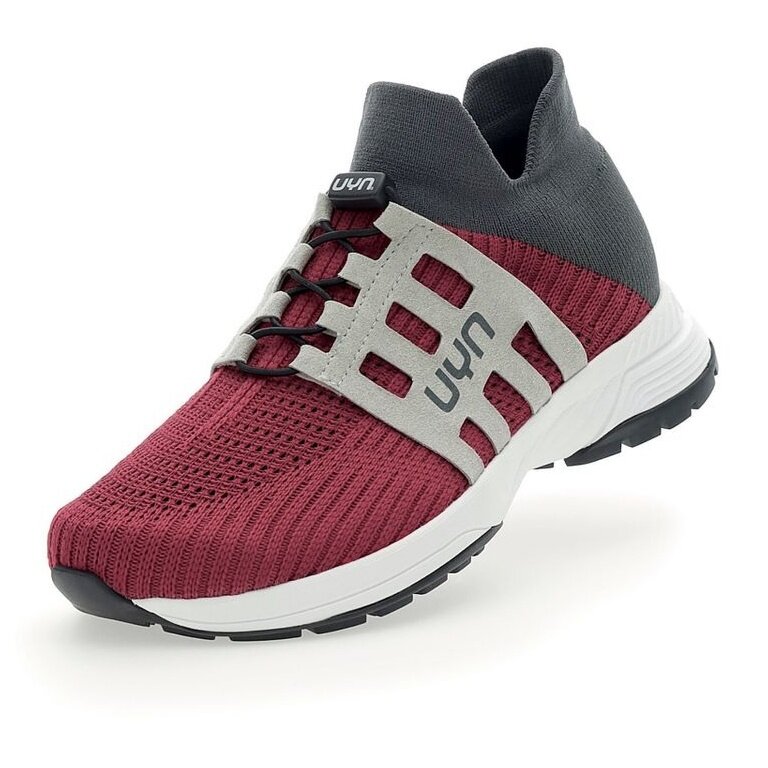 UYN Sneaker-Laufschuhe Nature Tune (Merinowolle, flexibel, nahtlos) rot/grau Herren