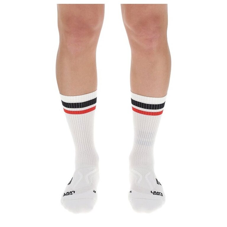 UYN Tennissocke Crew weiss/schwarz Herren - 1 Paar