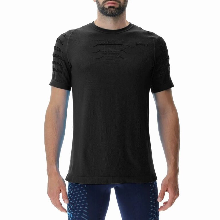 UYN Sport-Tshirt Padel Series Shirt (maximale Bewegungsfreiheit) Kurzarm schwarz Herren