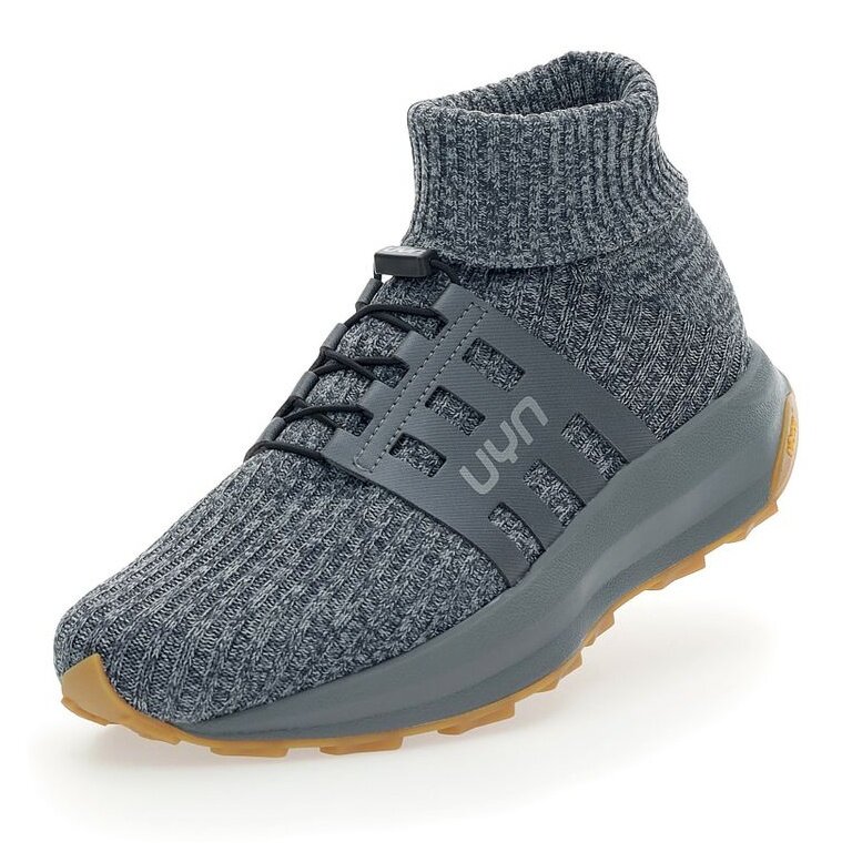 UYN Sneaker-Laufschuhe Uynner Hero (Merinowolle, nahtlos, wasserdicht) grau Herren