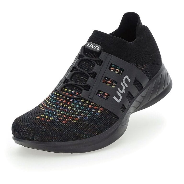 UYN Sneaker-Laufschuhe Rainbow Tune schwarz/bunt Herren