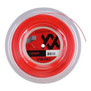 Völkl Tennissaite V-Square (Haltbarkeit+Spin) rot 200m Rolle