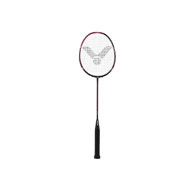 Victor Badmintonschläger Ultramate 8 (kopflastig, mittel) schwarz/violett - besaitet -