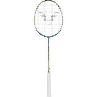Victor Badmintonschläger DriveX Nano 7 V (grifflastig, flexibel) hellblau/gold - unbesaitet -