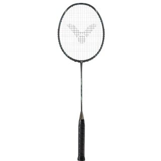 Victor Badmintonschläger Auraspeed 100X Ultra G (86g, ausgewogen, steif) dunkelgrau - unbesaitet -