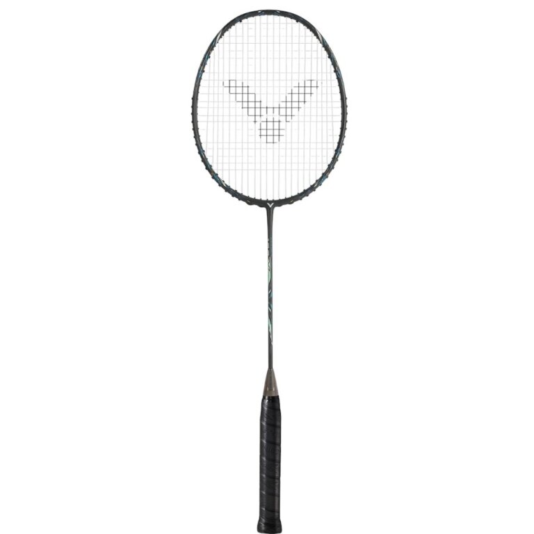 Victor Badmintonschläger Auraspeed 100X Ultra G (86g, ausgewogen, steif) dunkelgrau - unbesaitet -