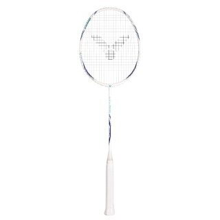 Victor Badmintonschläger Auraspeed 8100 A (ausgewogen/flexibel) weiss/blau - besaitet -