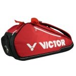 Victor Racketbag Doublethermobag 9115B (Schlägertasche, 2 Hauptfächer, Schuhfach) 2025 rot/schwarz