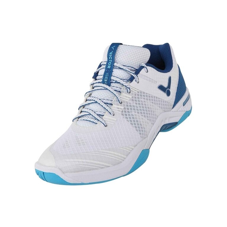 Victor Hallen-Indoorschuhe S82 AF weiss/blau Herren