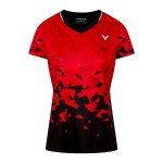 Victor Sport-Shirt T-54101 D (100% Polyester) rot/schwarz Damen