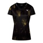 Victor Sport-Shirt T-54102 C (100% Polyester) schwarz/gelb Damen