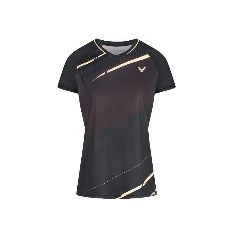 Victor Sport-Shirt T-64102 C (100% Polyester) schwarz Damen