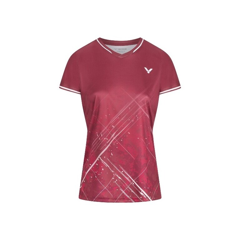 Victor Sport-Shirt T-64103 D (100% Polyester) bordeaux Damen