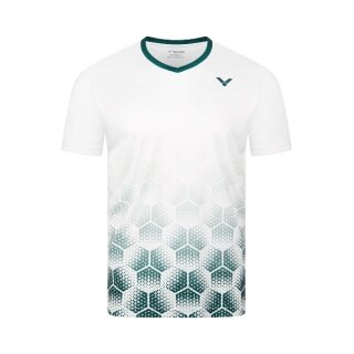 Victor Sport-Tshirt T-53103 A (100% Polyester) weiss/grün Herren