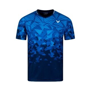 Victor Sport-Tshirt T-53100 B (100% Polyester) blau/navyblau Jungen