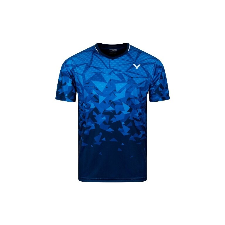 Victor Sport-Tshirt T-53100 B (100% Polyester) blau/navyblau Jungen