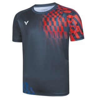 Victor Sport-Tshirt T-50001TD B (100% Polyester) blau/rot Herren