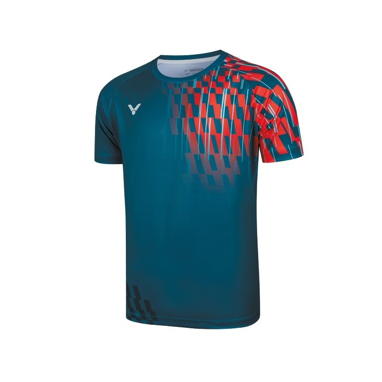 Victor Sport-Tshirt T-50001TD G (100% Polyester) blau/rot Herren