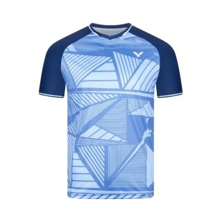 Victor Sport-Tshirt T-63100 B (100% Polyester) blau Herren