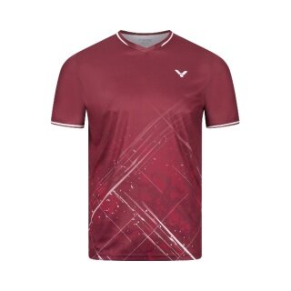 Victor Sport-Tshirt T-63103 D (100% Polyester) rot Herren