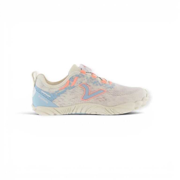 victoria Barfussschuhe Terratech Mesh (BOA-Schnürsystem, breite Passform, flexible Sohle) beige/blau Damen