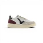 victoria Sneaker Seul (Ledereffekt/Velourleder&Metall) - weiss/bordeauxrot Damen