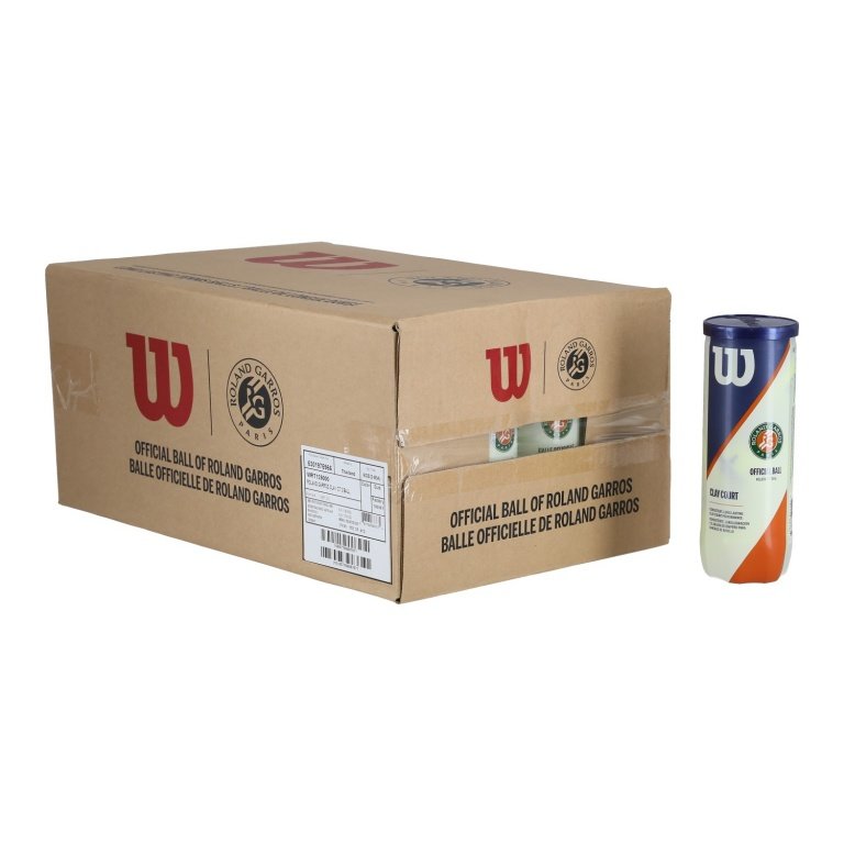 Wilson Tennisbälle Roland Garros Clay Dose 24x3er im Karton