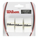 Wilson Overgrip Pro 0.6mm (Komfort/glatt/leicht haftend) weiss 3er