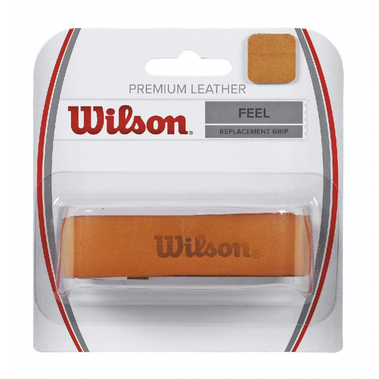 Wilson Basisband Leather Grip 1.6mm (glatt/direktes Griffgefühl) braun - 1 Stück