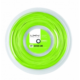 Luxilon Tennissaite Savage 1.27 (Haltbarkeit+Spin) limegrün 200m Rolle