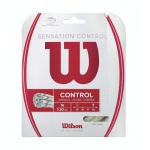 Besaitung mit Tennissaite Wilson Sensation Control 1.30 (Kontrolle+Touch) natur