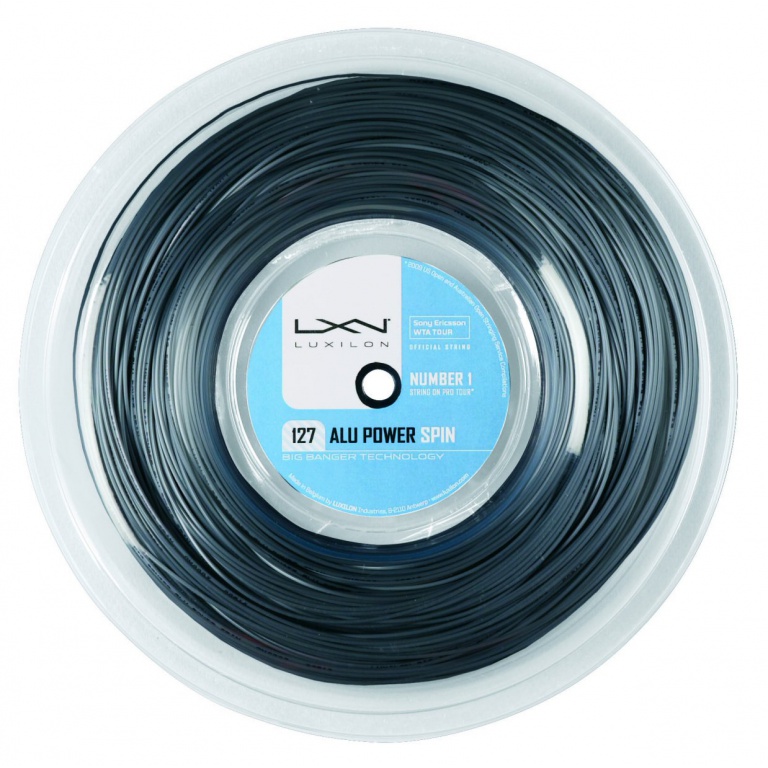 Luxilon Tennissaite Alu Power Spin 1.27 (Haltbarkeit+Spin) silber 220m Rolle