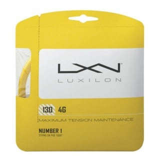 Besaitung mit Tennissaite Luxilon 4G (Haltbarkeit+Power) gelb