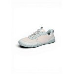 Waldläufer Barfussschuhe H-Britt Nubuk Embo (anatomisch Zehenbox, flexible Sohle) hellgrau/blau Damen