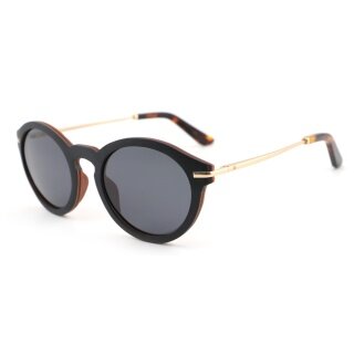 Wave Hawaii Sonnenbrille Macapa schwarz/braun - 1 Brille mit Schutzhülle