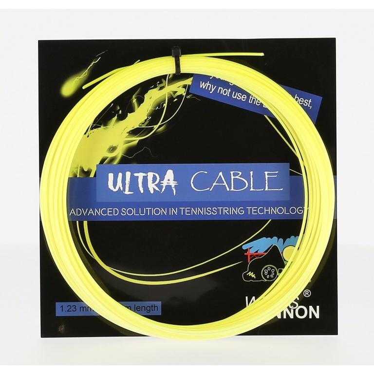 WeissCannon Tennissaite Ultra Cable gelb 12m Set