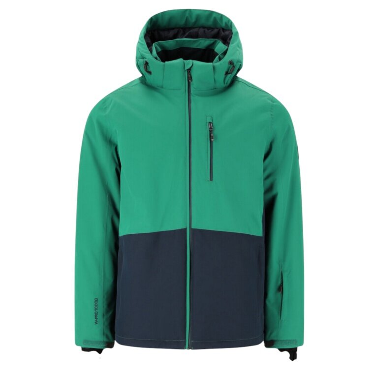 Whistler Winter-Skijacke Drizzle Ski Jacket W-PRO 10000 (winddicht, wasserdicht, wärmeisolierung) grün/navyblau Herren