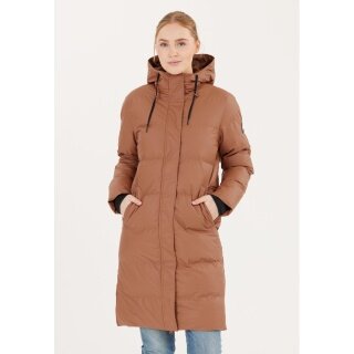 Whistler Winter-Steppmantel Audrey Long Puffer Jacket W-Pro 5000 (wasserdicht, winddicht) braun Damen
