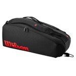 Wilson Tennis-Racketbag Clash V3 (Schlägertasche, 2 Hauptfach) 2025 schwarz 6er