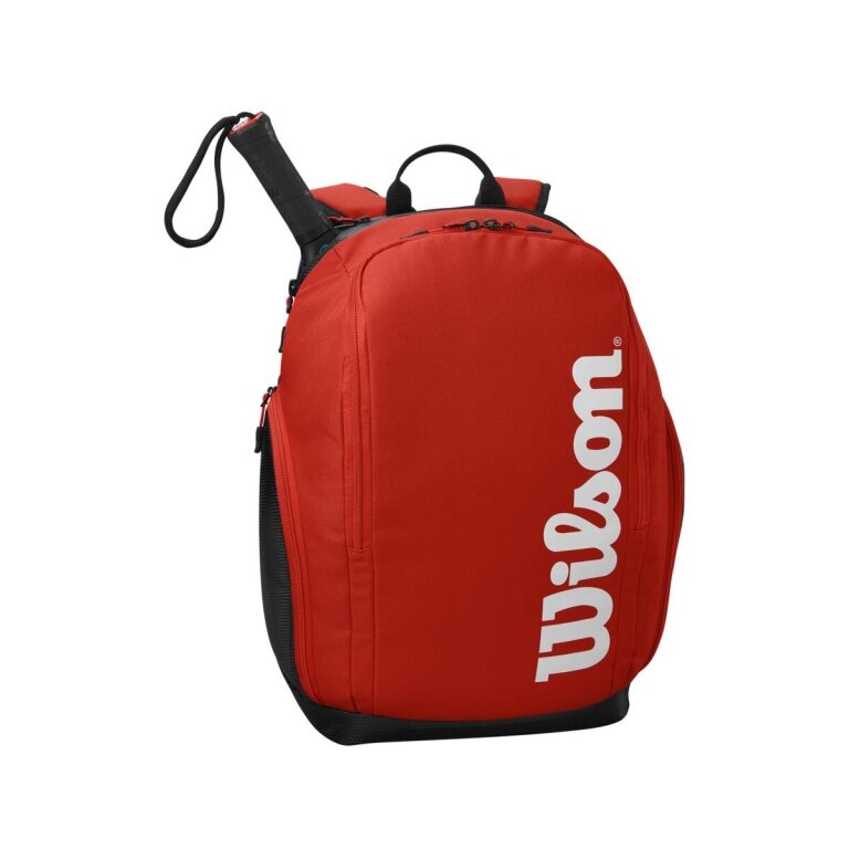 Wilson Padel-Rucksack Tour (Hauptfach, Schlägerfach) rot