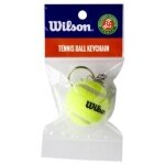 Wilson Schlüsselanhänger Mini-Tennisball Roland Garros gelb - 1 Stück
