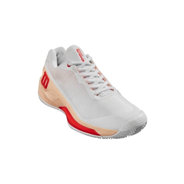 Wilson Tennisschuhe Rush Pro 4.0 Clay/Sandplatz 2024 weiss/peach Damen